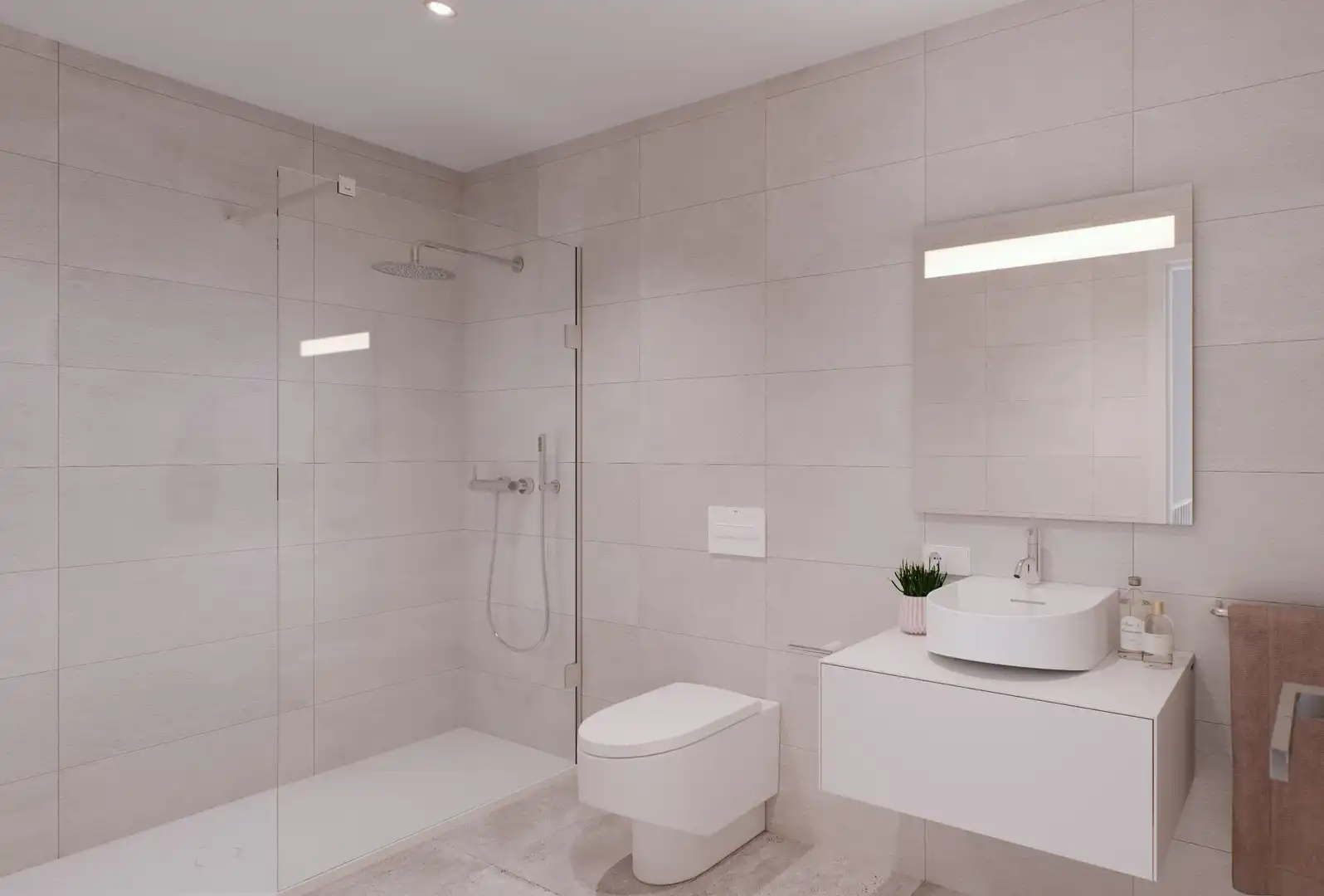 Baño de Casa adosada en venta en Pilar de la Horadada con Aire acondicionado, Terraza y Piscina