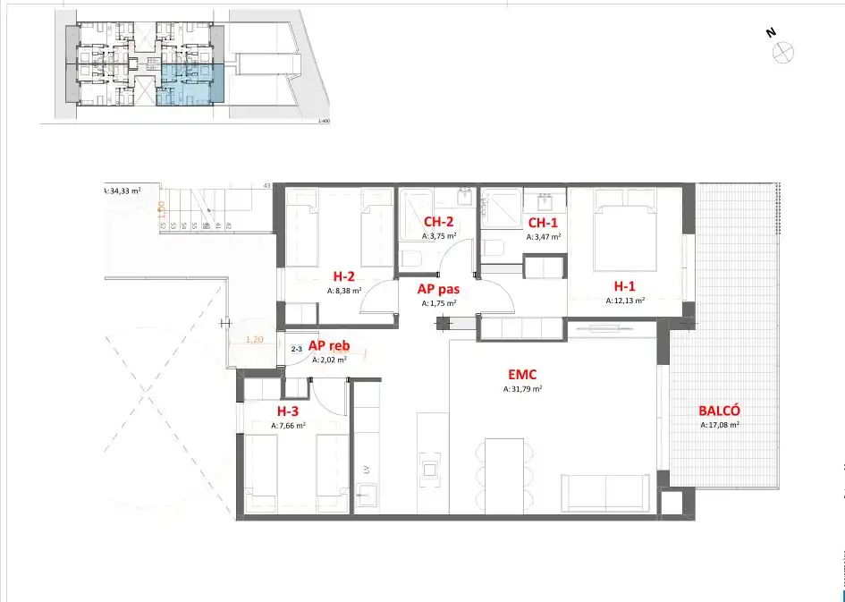 Appartement avec ascenseur à vendre à Carrer Enric Vincke 54, imagen 2