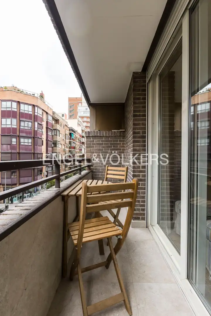 Balcony of Flat for rent in Madrid  with Air Conditioner, Heating and Terrace
