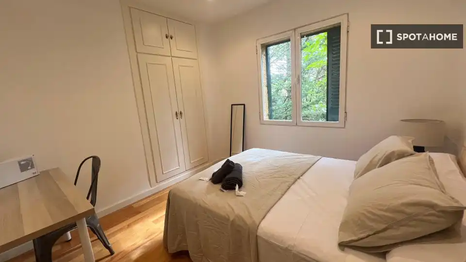 Bedroom of Flat for rent in Madrid  with Air Conditioner, Heating and Furnished