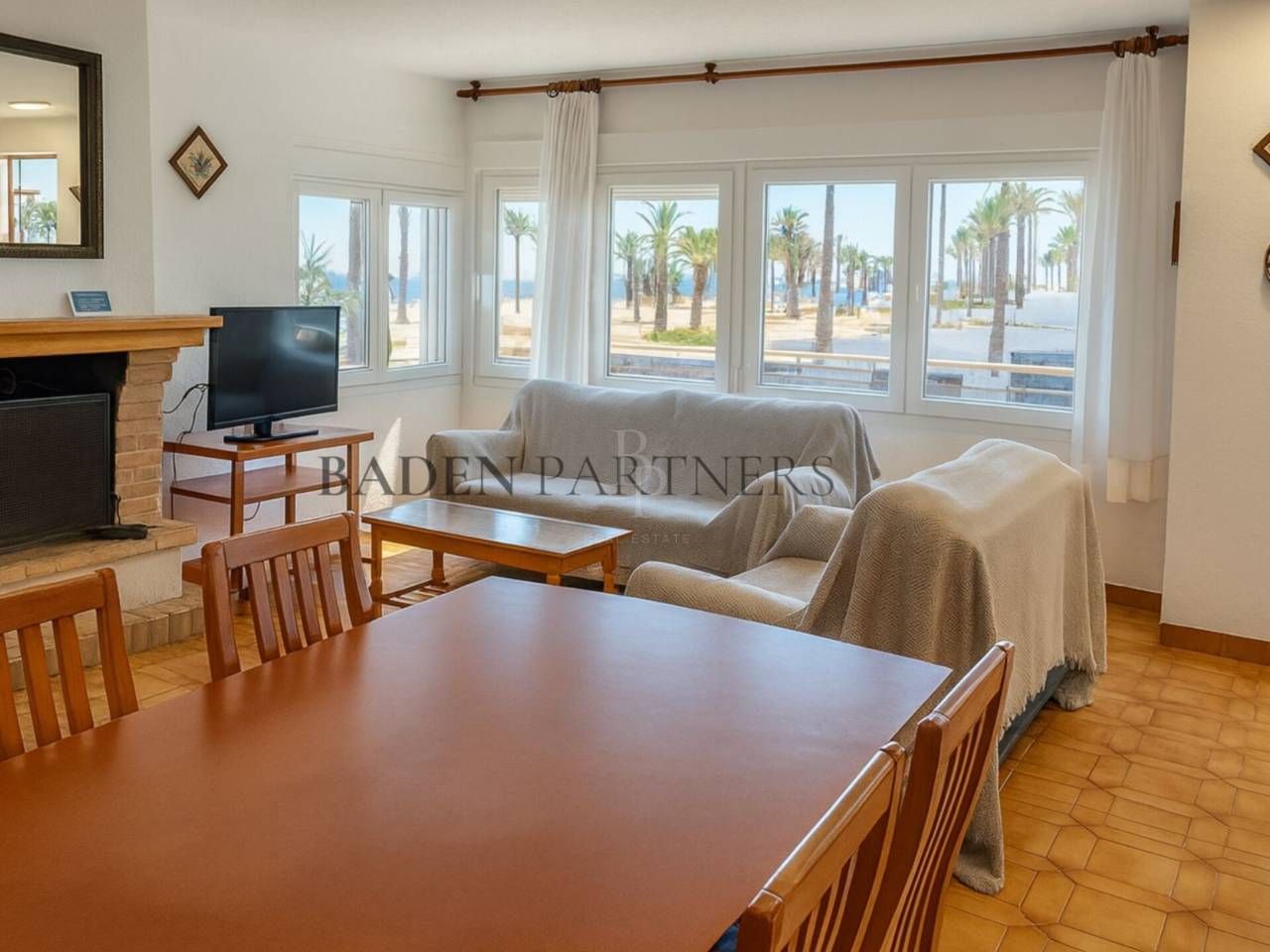 Living room of Single-family semi-detached for sale in Peñíscola / Peníscola  with Terrace and Furnished