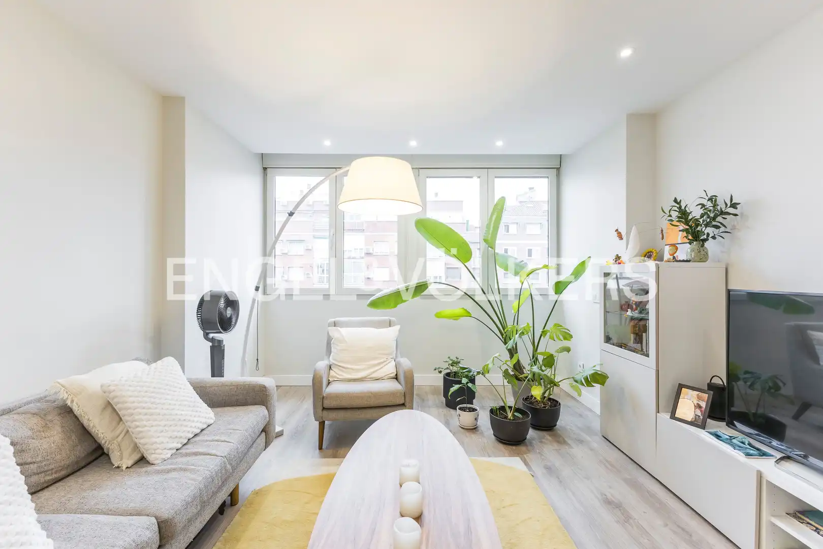 Sala de estar de Piso de alquiler en Barrio de Salamanca