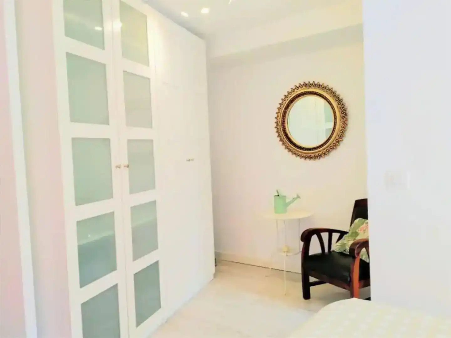 Schlafzimmer von Wohnung zur Miete in  Zaragoza Capital mit Klimaanlage und Balkon
