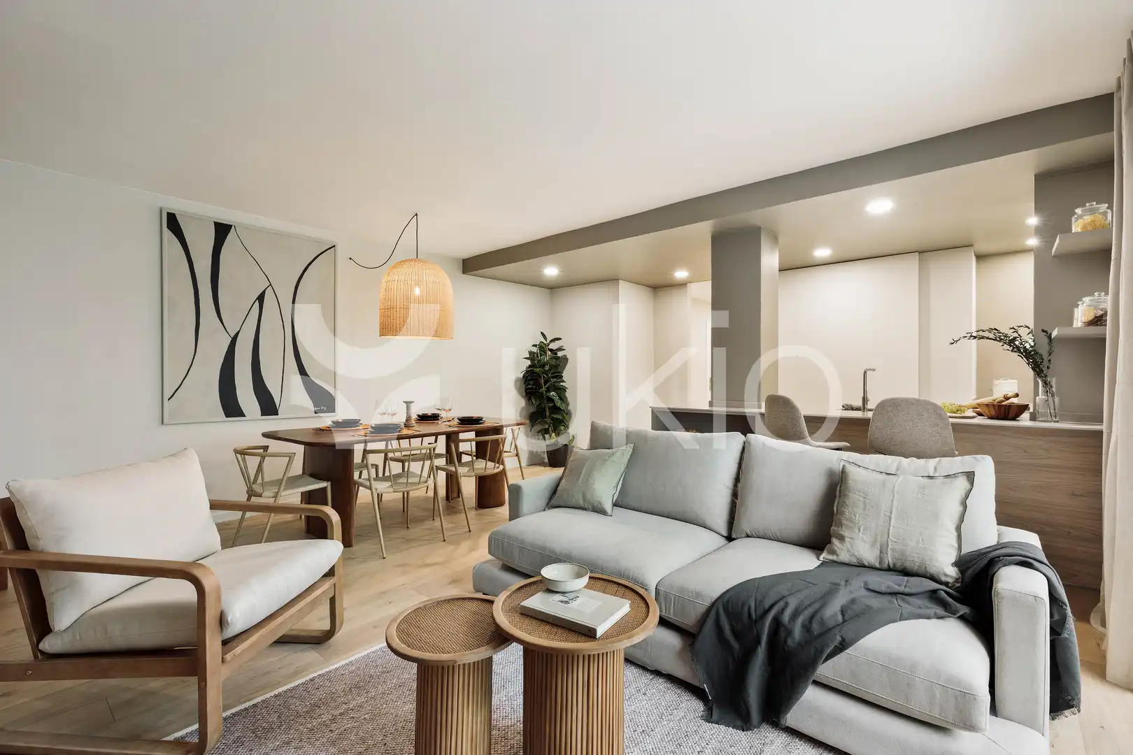 Living room of Apartments for rent in Barcelona  with Air Conditioner, Heating and Terrace