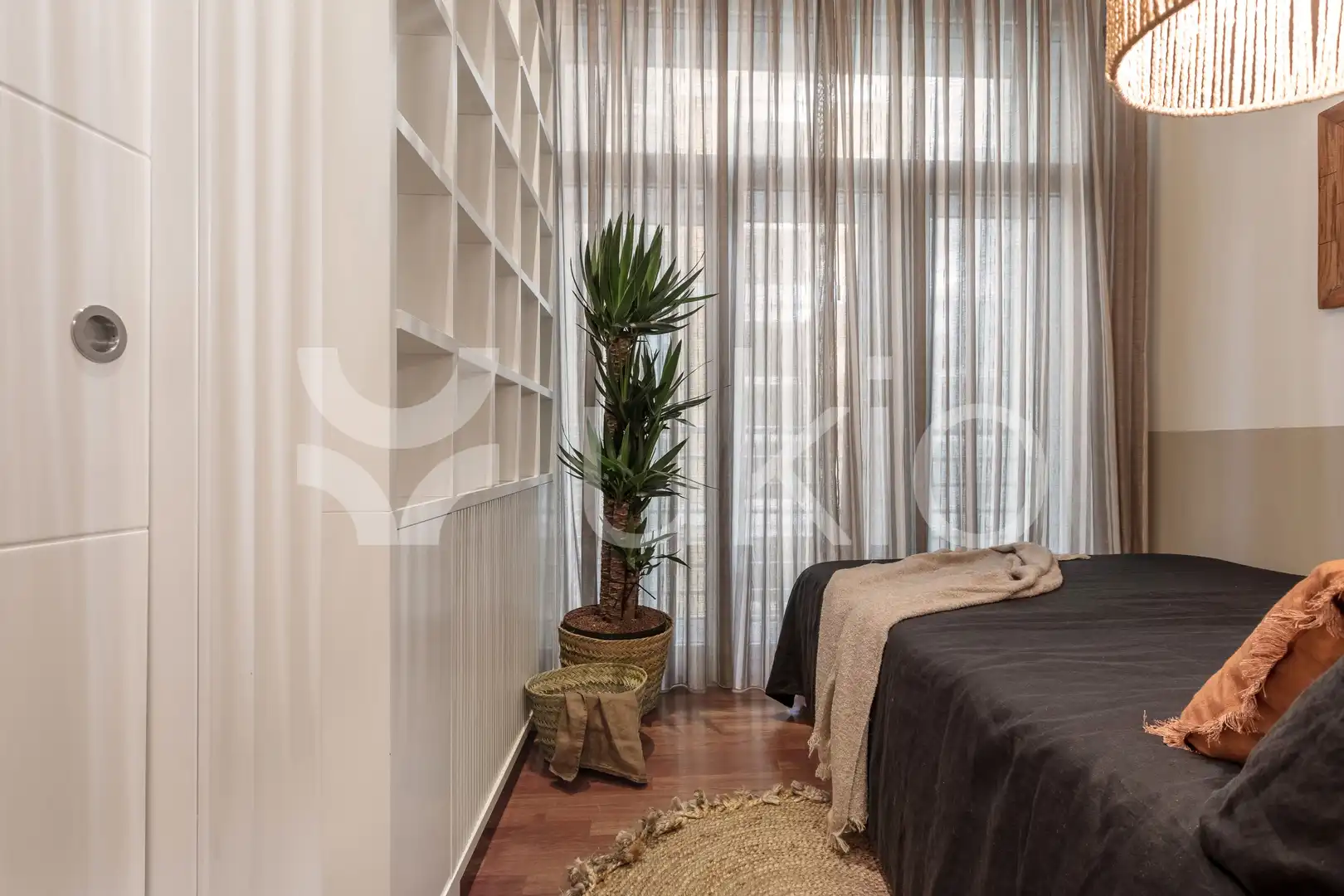 Habitación de Apartamento de alquiler en Madrid con Aire acondicionado, Calefacción y Amueblado