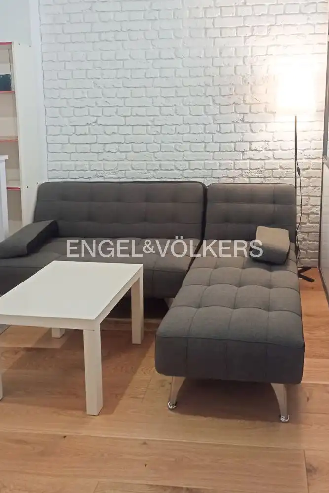 Sala de estar de Piso de alquiler en Madrid con Aire acondicionado, Calefacción y Jardín privado