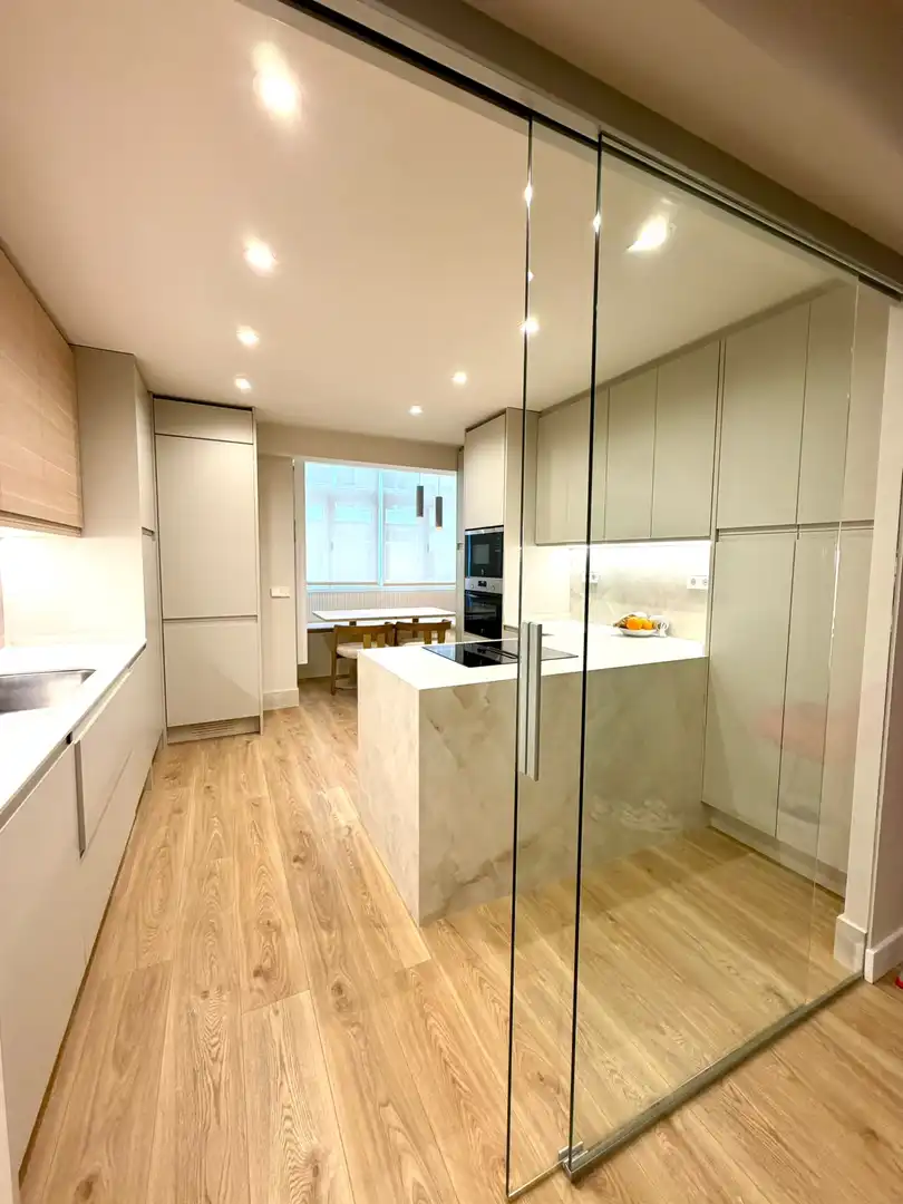Kitchen of Flat for rent in Gijón   with Heating and Furnished