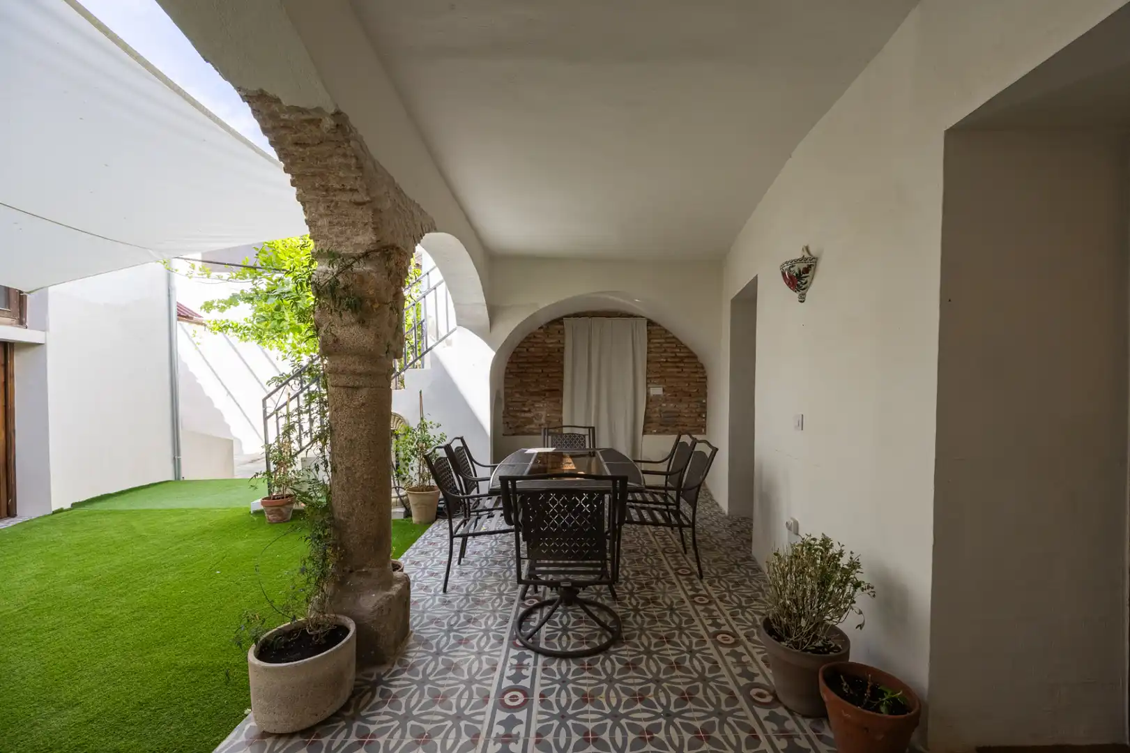 Terraza de Casa o chalet en venta en El Puente del Arzobispo con Aire acondicionado, Calefacción y Jardín privado
