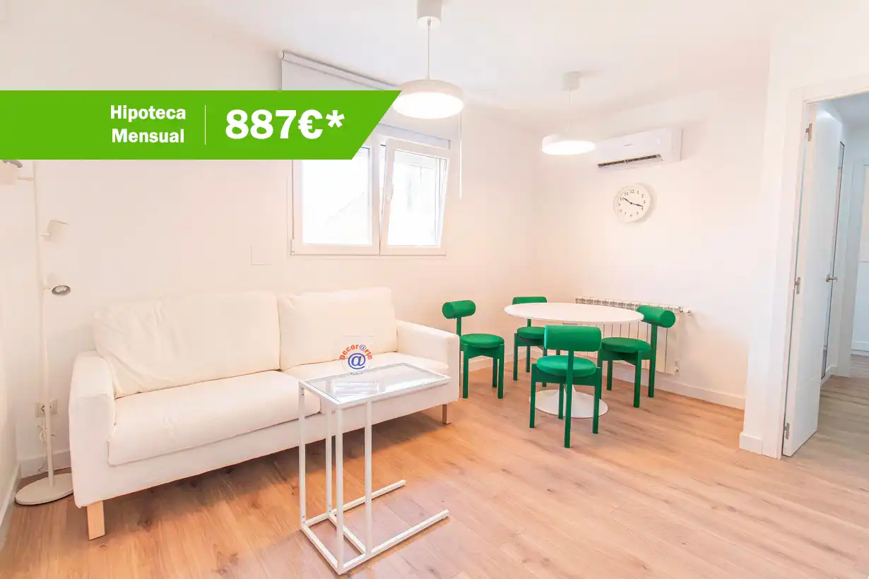 Living room of Flat for sale in Madrid  with Air Conditioner, Heating and Furnished