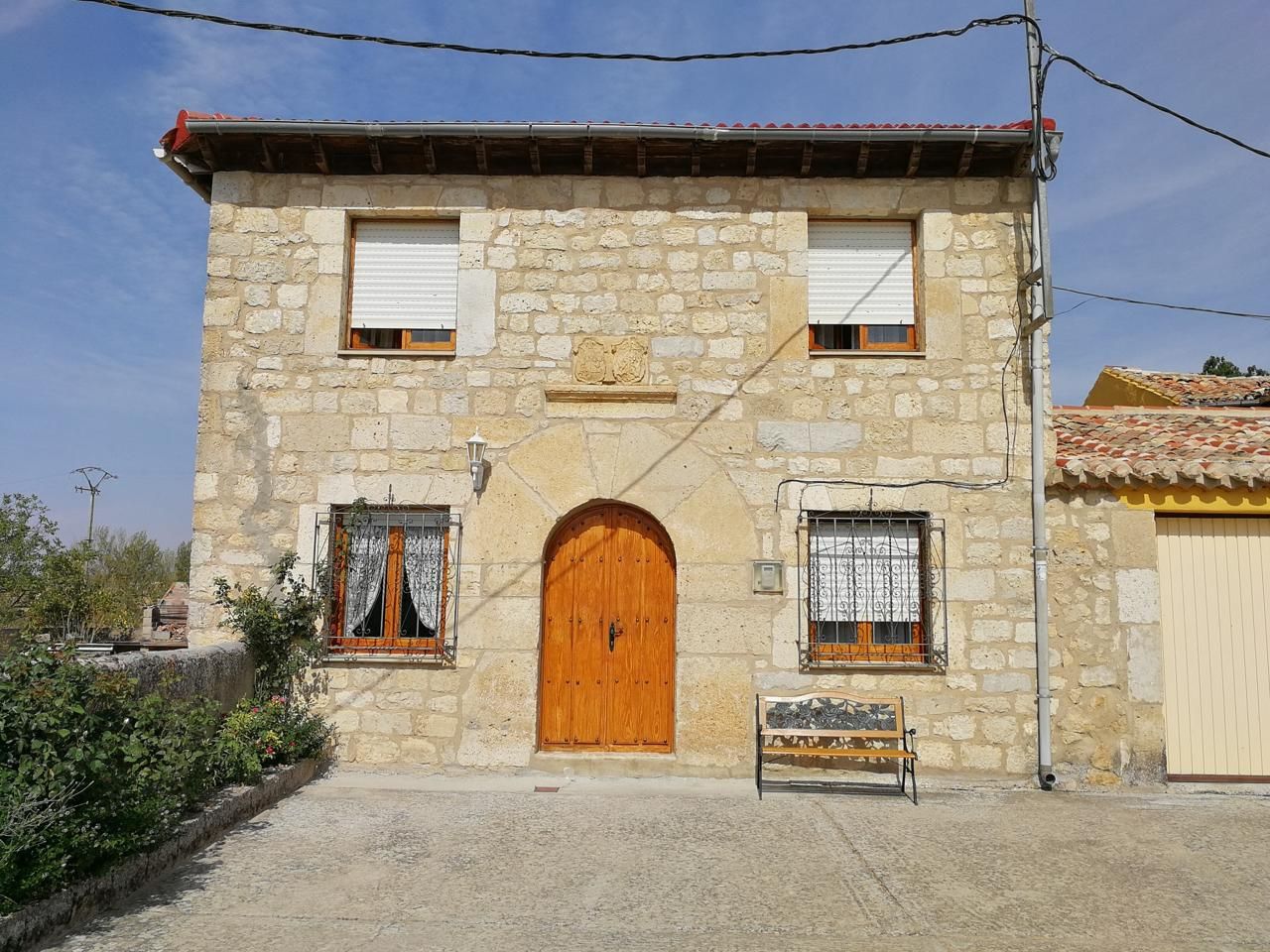 Vista exterior de Casa o xalet en venda en Villadiego amb Calefacció i Jardí privat