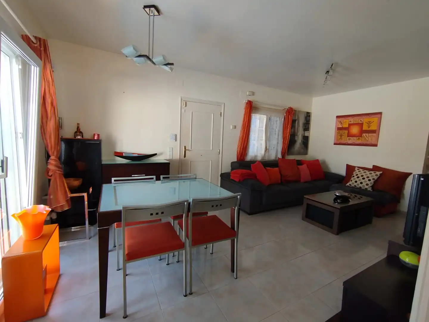 Sala de estar de Casa adosada en venta en Riells