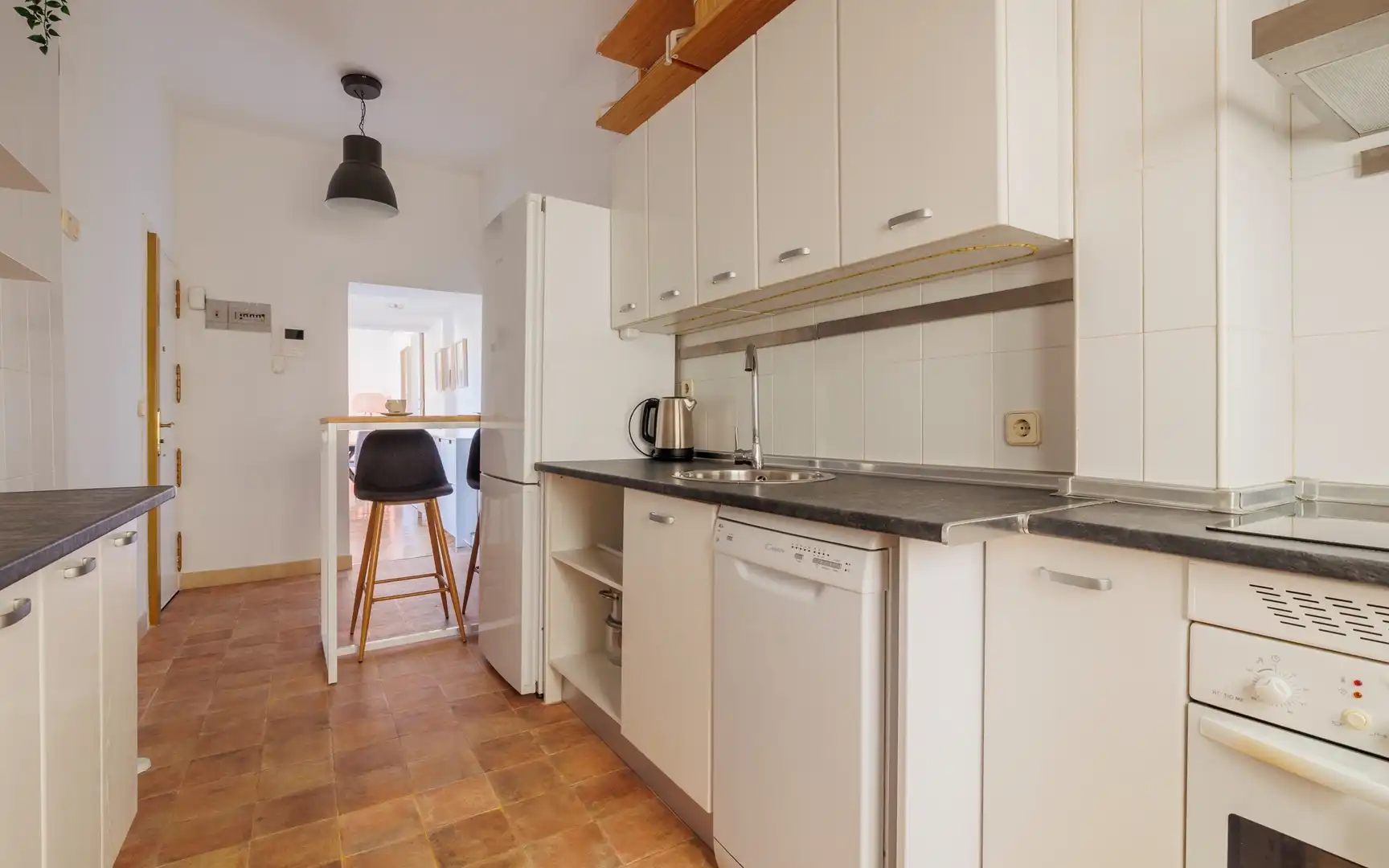 Cocina de Piso de alquiler en Madrid con Aire acondicionado, Calefacción y Amueblado