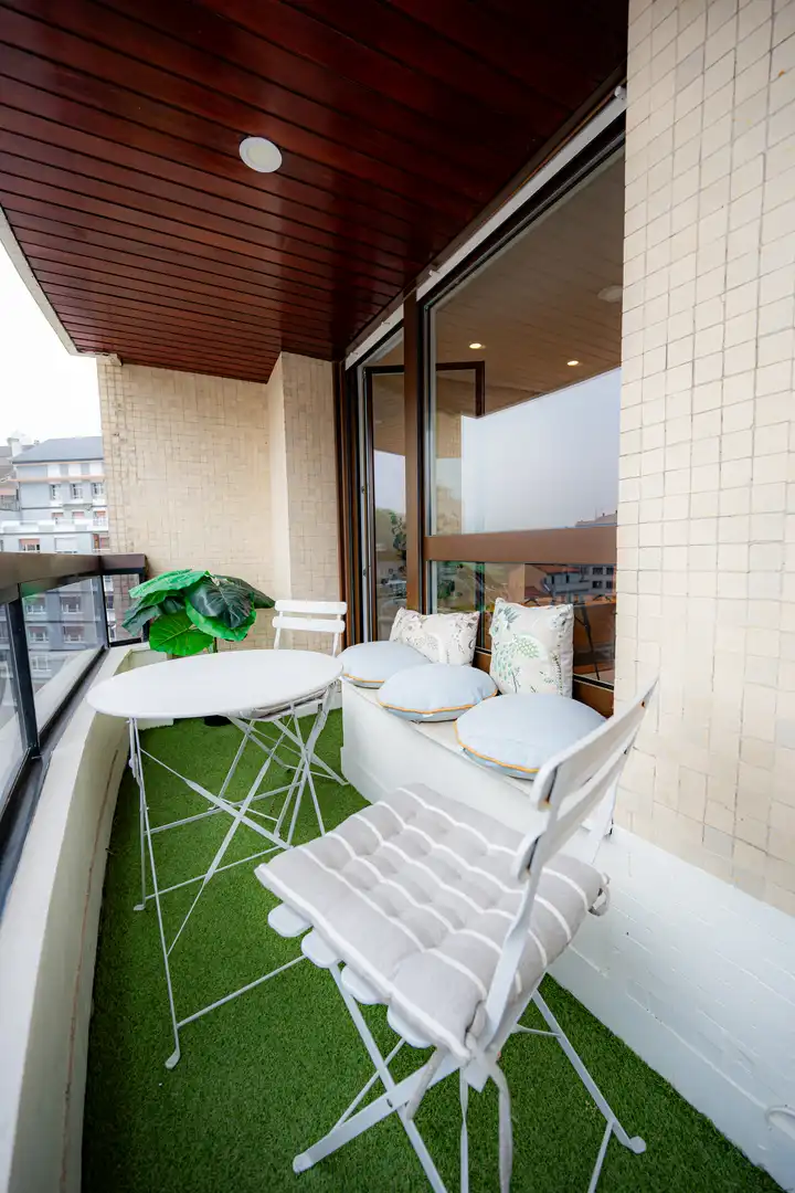 Balcony of Flat for sale in Oviedo   with Heating, Parquet flooring and Terrace