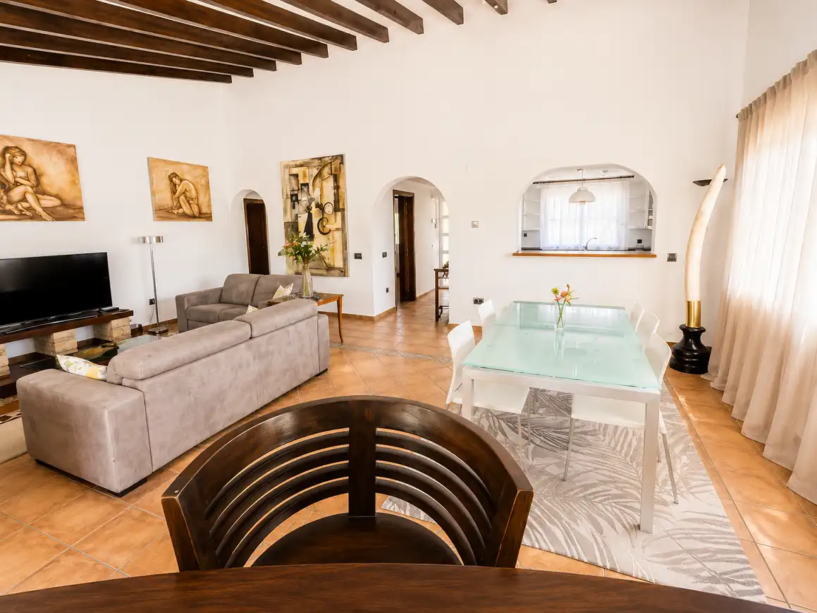 Living room of Houses for rent in La Nucia  with Air Conditioner, Terrace and Swimming Pool