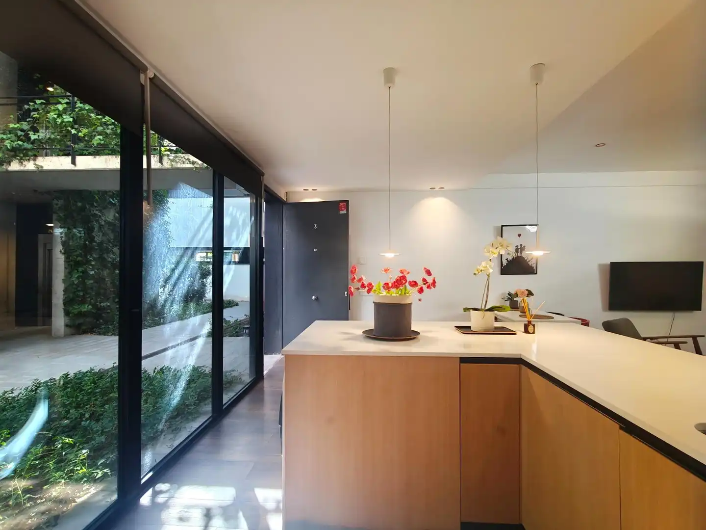 Cuina de Apartament en venda en Barcelona amb Aire condicionat, Jardí privat i Piscina