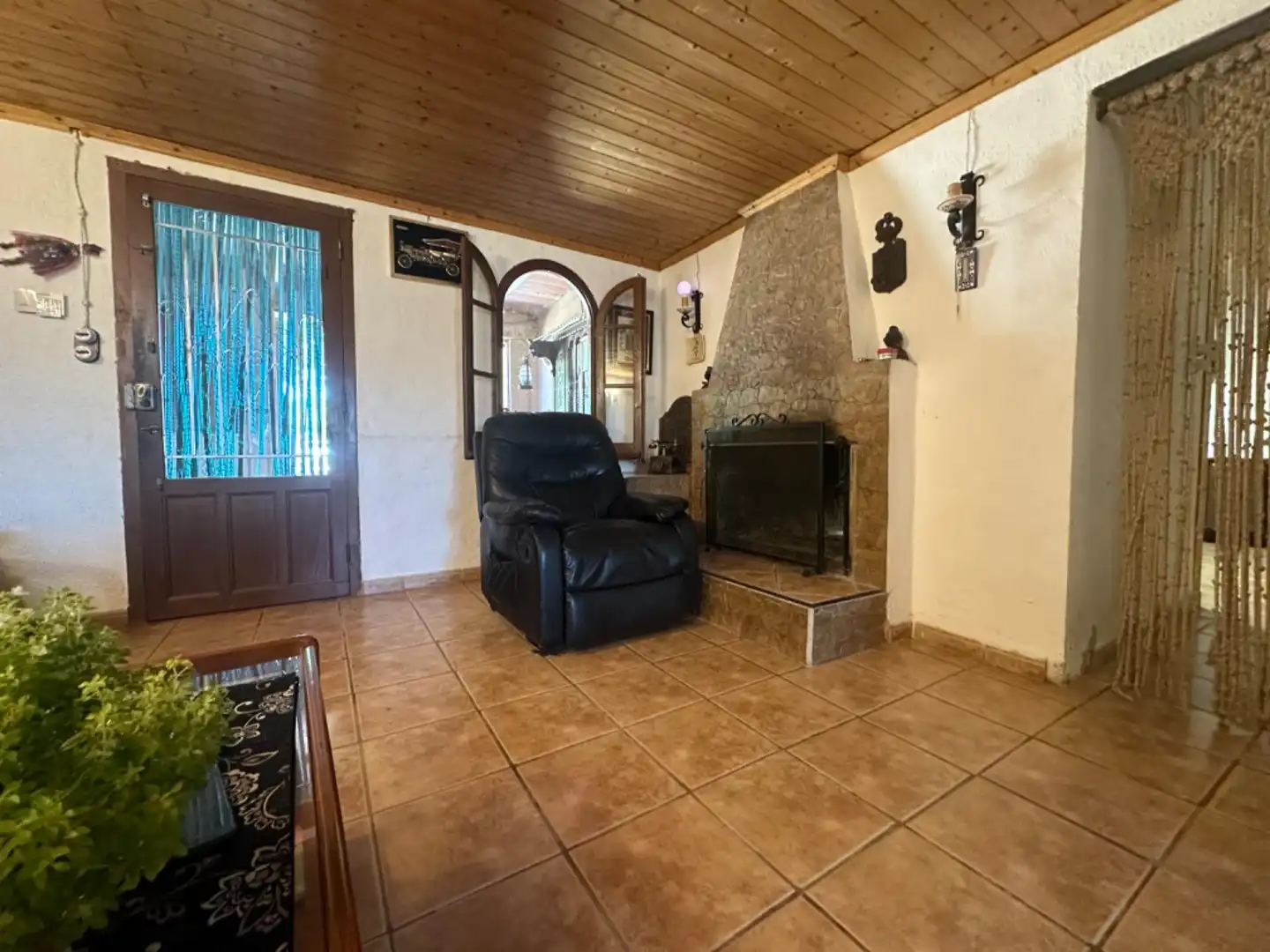 Sala d'estar de Finca rústica en venda en Aldover amb Calefacció, Jardí privat i Terrassa