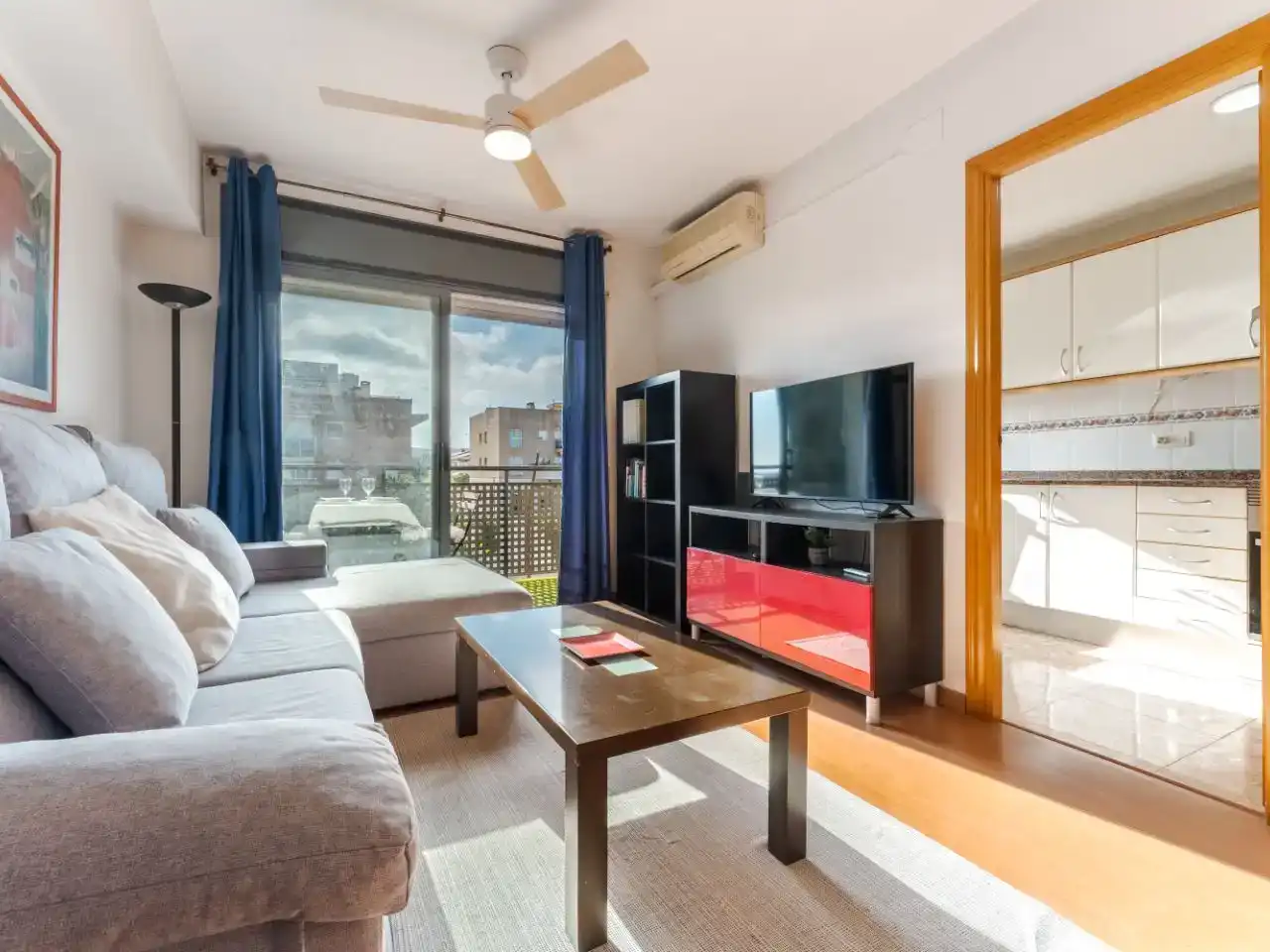 Sala de estar de Piso en venta en Cubelles con Aire acondicionado y Balcón