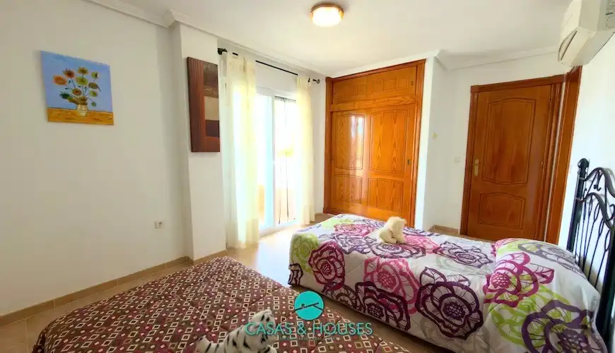 Bedroom of Detached homes for sale in La Manga del Mar Menor  with Air Conditioner, Heating and Private garden
