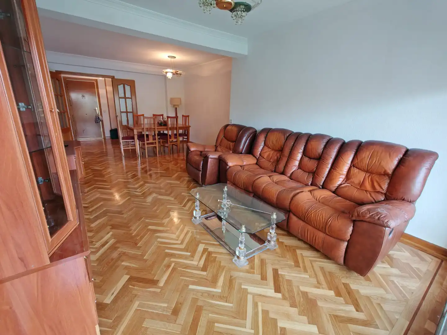 Living room of Flat for sale in Móstoles  with Heating, Parquet flooring and Terrace