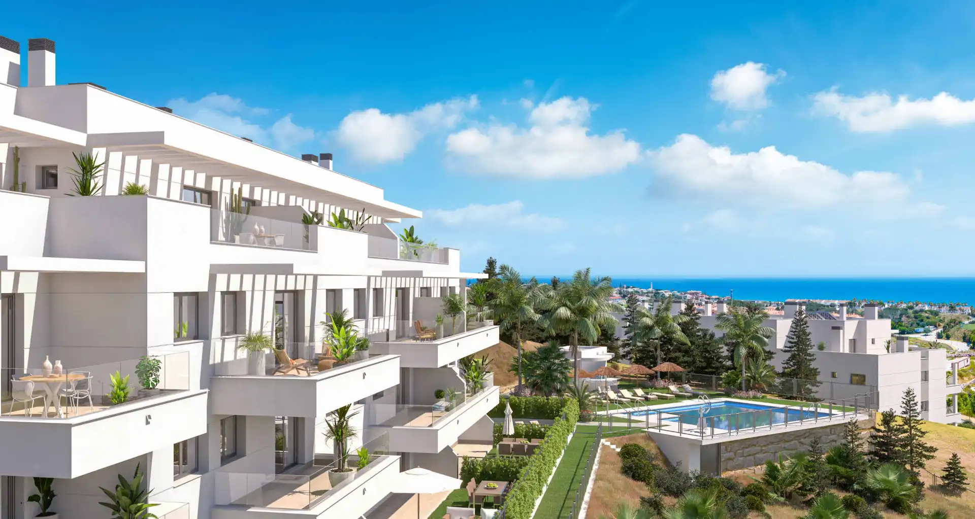 Apartament amb terrassa en venda a Mijas pueblo