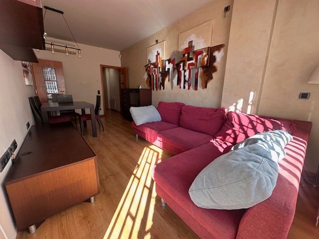 Sala d'estar de Pis de lloguer en  Barcelona Capital amb Parquet i Moblat