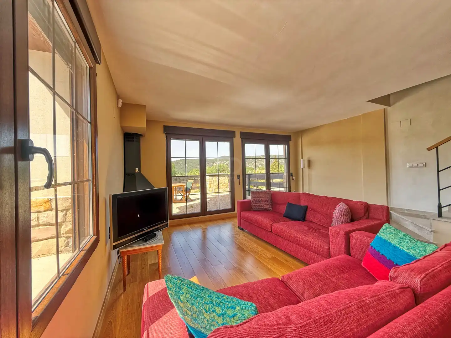 Living room of Detached homes for sale in Alcalá de la Selva  with Heating and Terrace