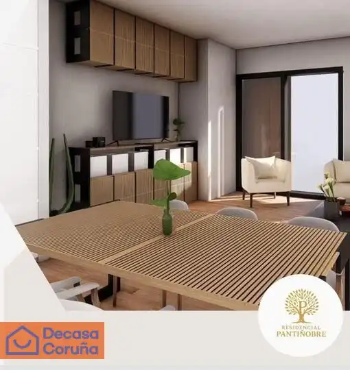 Sala de estar de Piso en venta en Arteixo con Calefacción, Terraza y Trastero