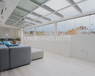 Living room of Attic for sale in  Valencia Capital  with Air Conditioner, Terrace and Balcony