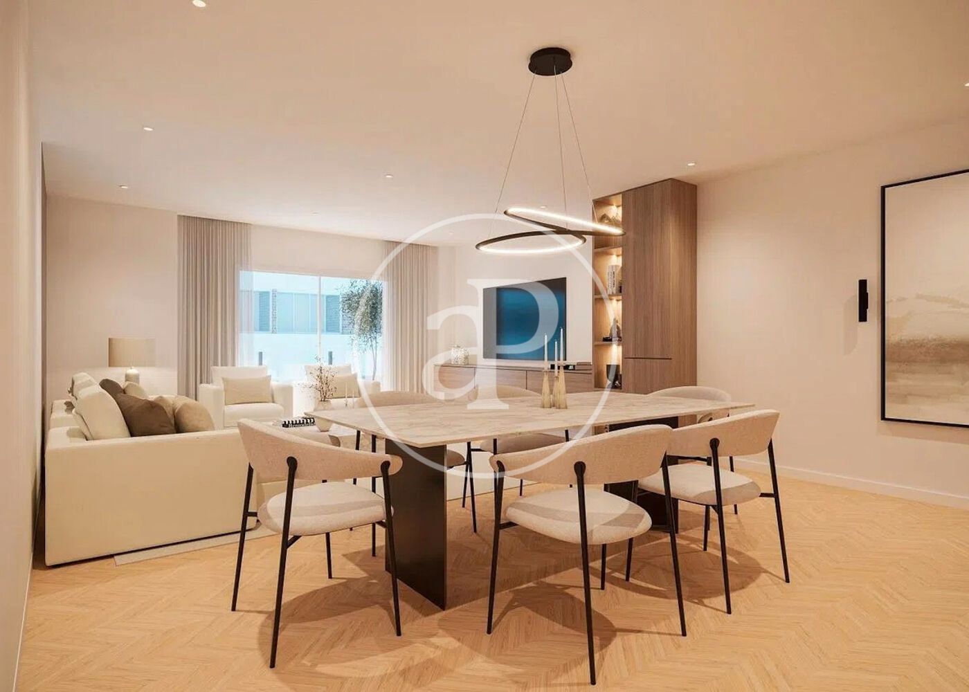 Menjador de Pis en venda en  Madrid Capital amb Aire condicionat, Calefacció i Terrassa