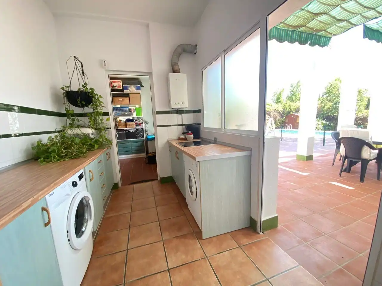 Cocina de Casa o chalet en venta en Aljaraque con Aire acondicionado, Jardín privado y Trastero