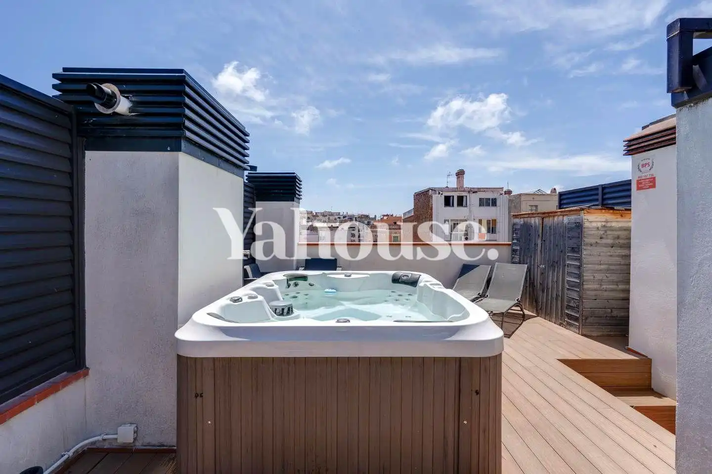 Terrace of Flat for rent in Barcelona  with Air Conditioner, Heating and Parquet flooring