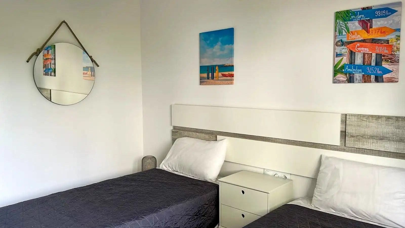 Schlafzimmer von Wohnung zur Miete in Pilar de la Horadada mit Klimaanlage, Heizung und Privatgarten