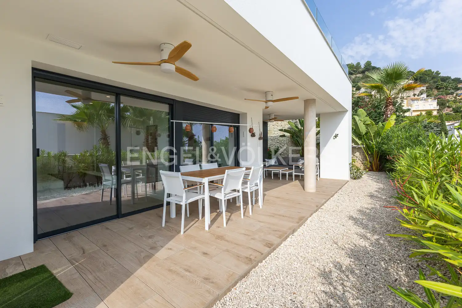 Terrace of Flat for sale in Pedreguer  with Air Conditioner, Heating and Private garden