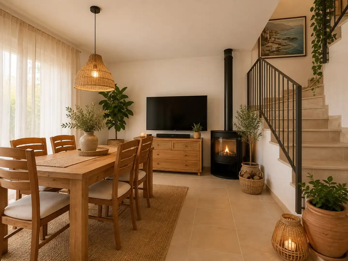 Sala d'estar de Casa o xalet en venda en L'Estartit amb Aire condicionat, Calefacció i Jardí privat