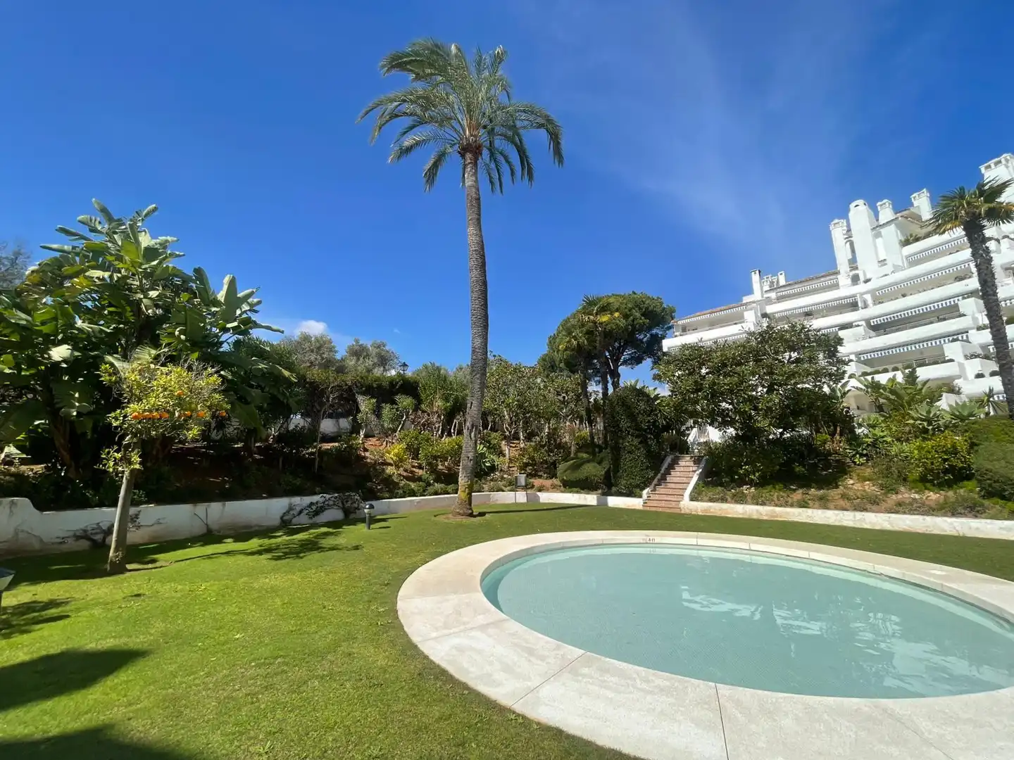 Jardí de Planta baixa en venda en Marbella amb Aire condicionat, Terrassa i Piscina
