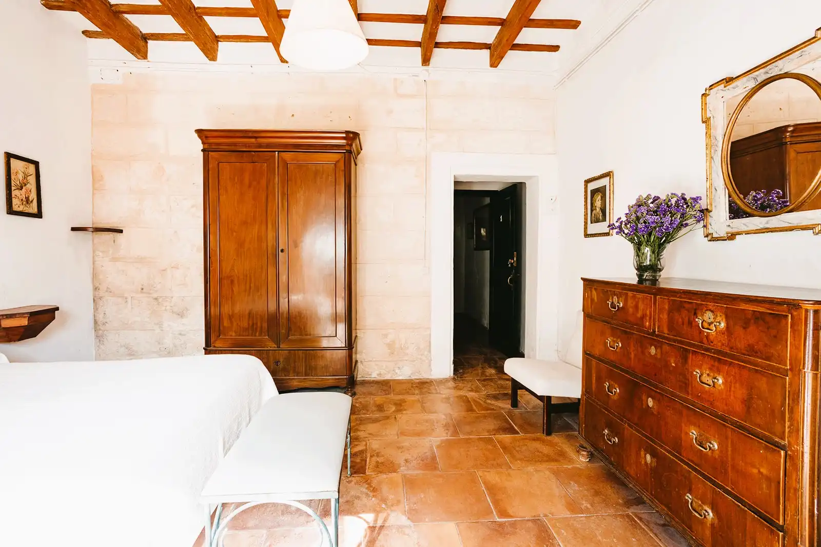 Schlafzimmer von Country house zum Verkauf in Ferreries mit Klimaanlage, Privatgarten und Terrasse