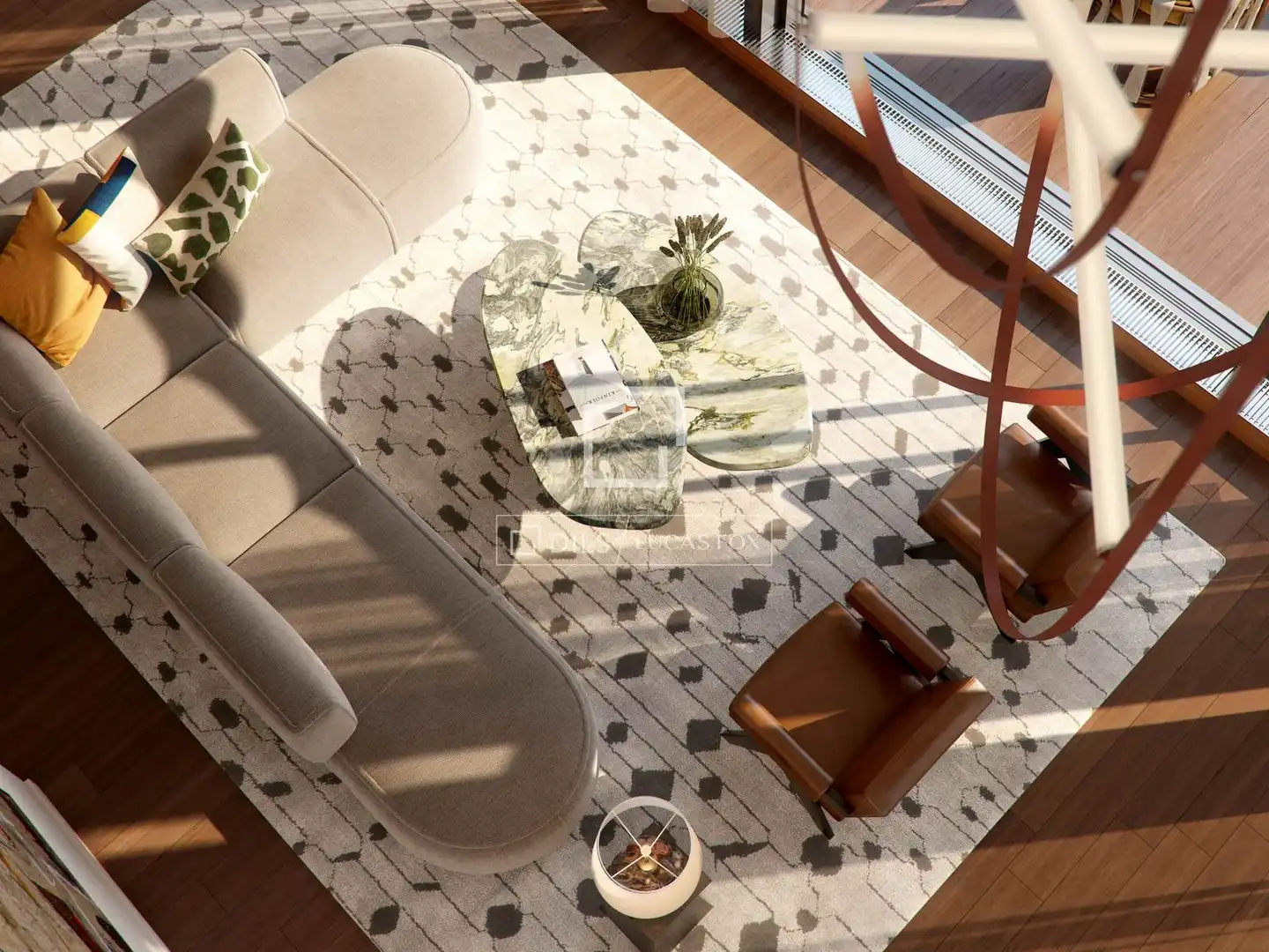 Living room of Flat for sale in Barcelona  with Air Conditioner, Heating and Parquet flooring