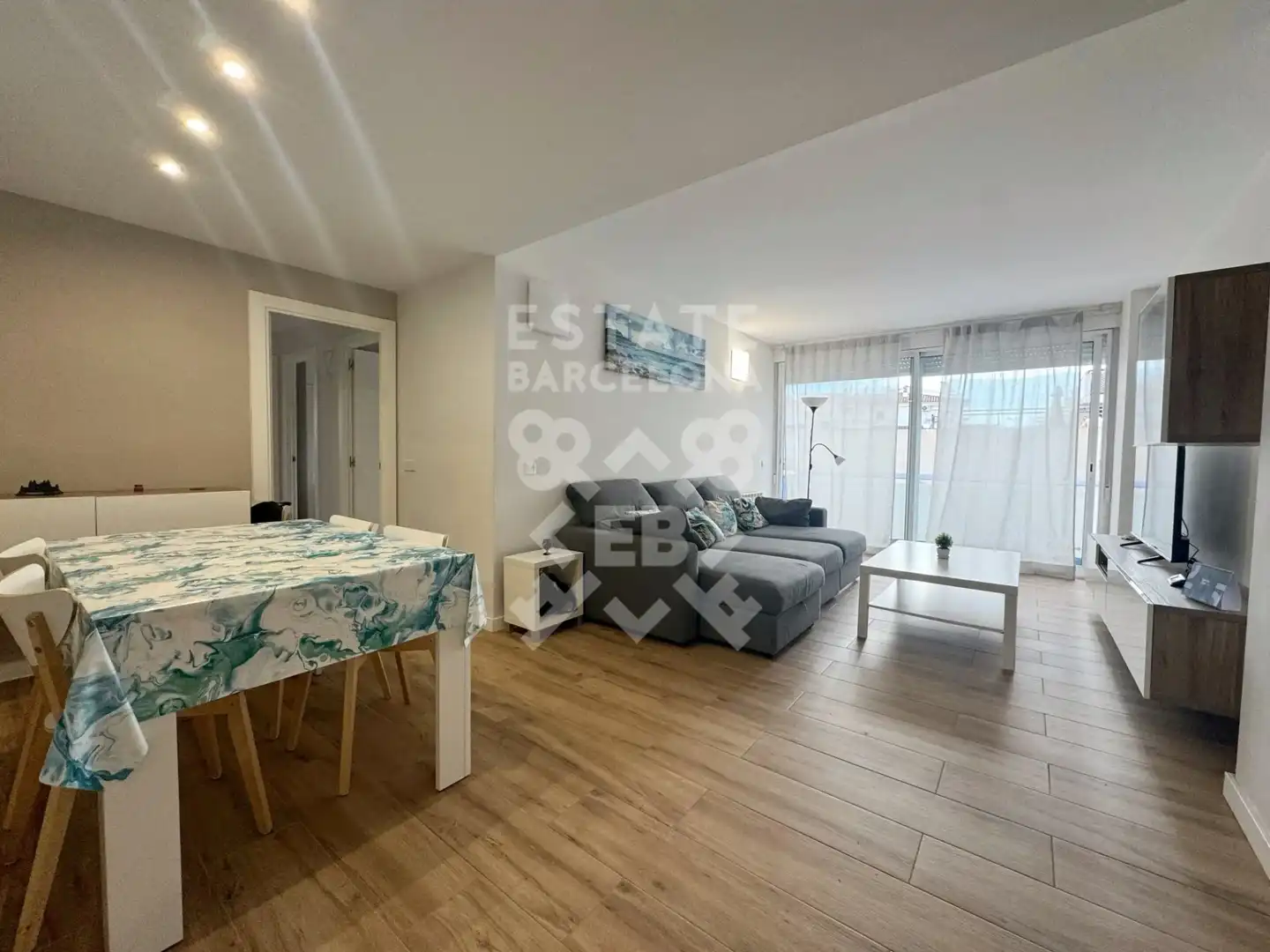 Sala de estar de Piso en venta en Blanes con Calefacción y Amueblado