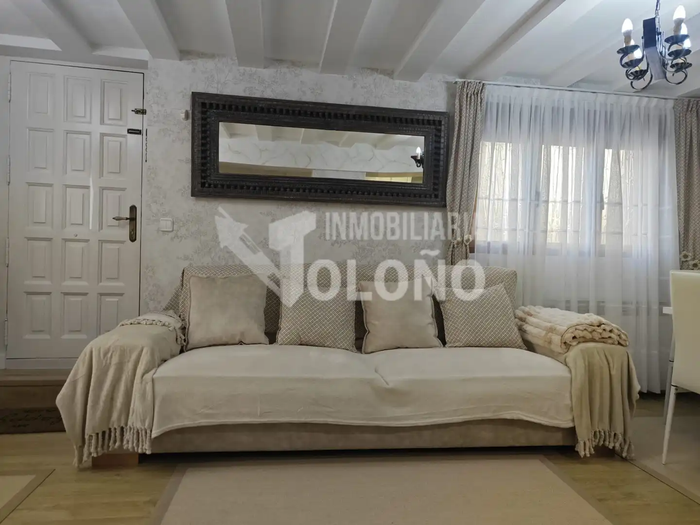 Sala d'estar de Finca rústica en venda en Casalarreina amb Calefacció, Parquet i Traster