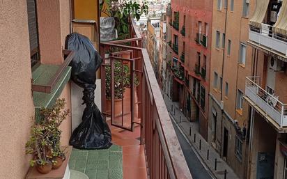 Balcony of Flat for sale in  Barcelona Capital  with Heating, Parquet flooring and Terrace