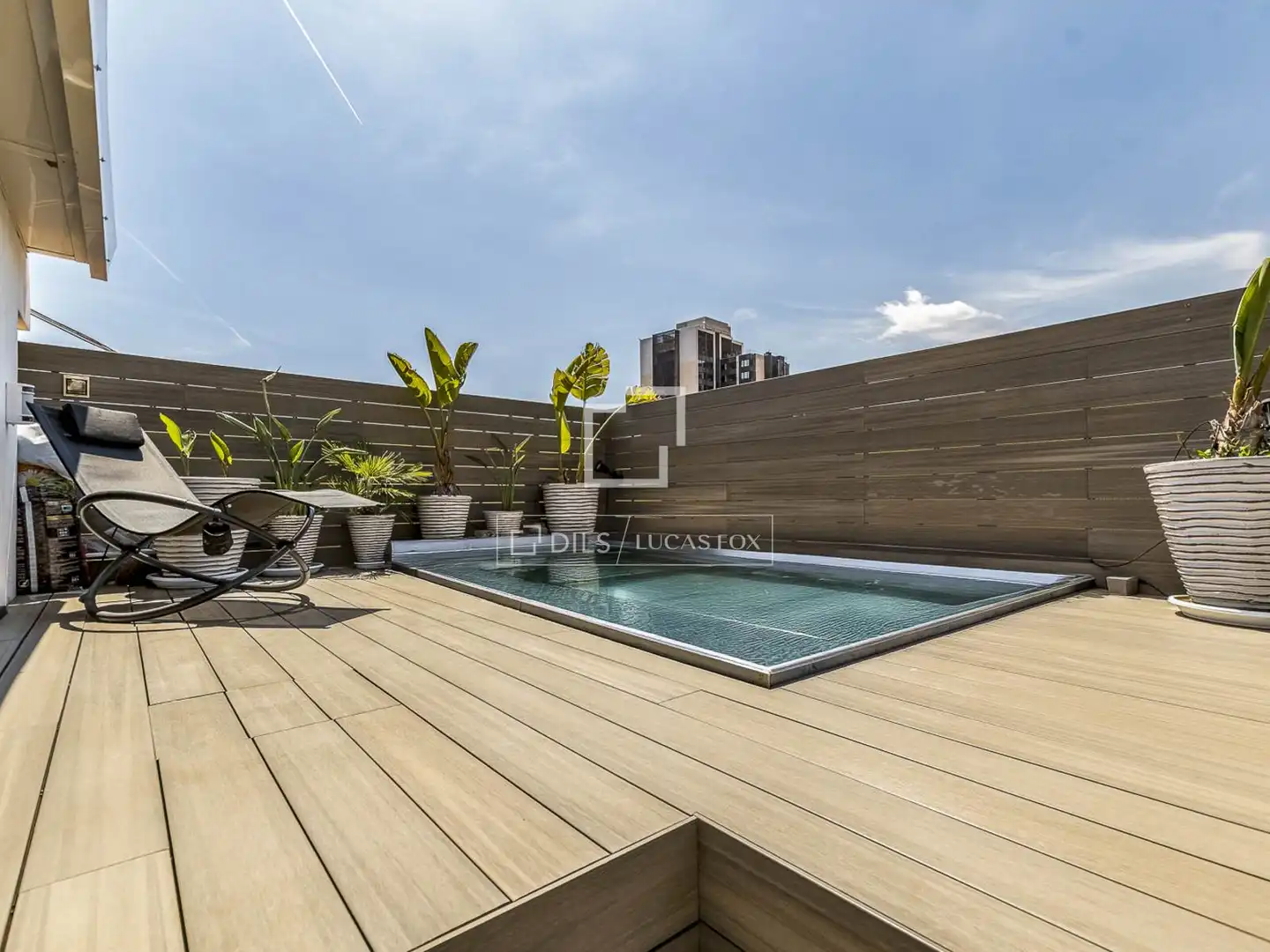 Terrasse von Dachboden zum Verkauf in Martorell mit Klimaanlage, Terrasse und Schwimmbad