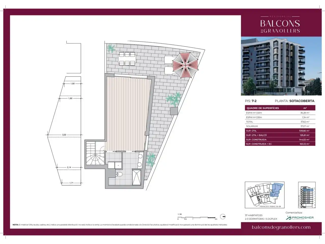 Maisonette zum Verkauf in Calle Francesc Ribas, 56, Font Verda