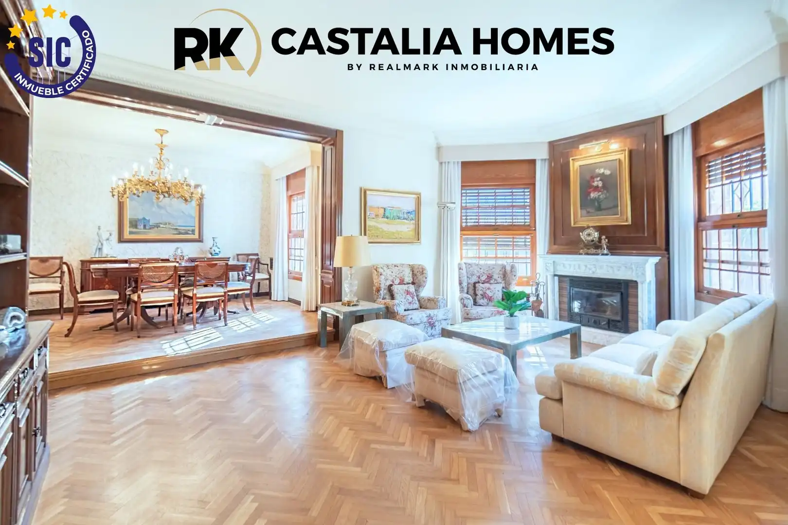 Sala de estar de Casa o chalet en venta en Castellón de la Plana / Castelló de la Plana con Calefacción, Jardín privado y Parquet