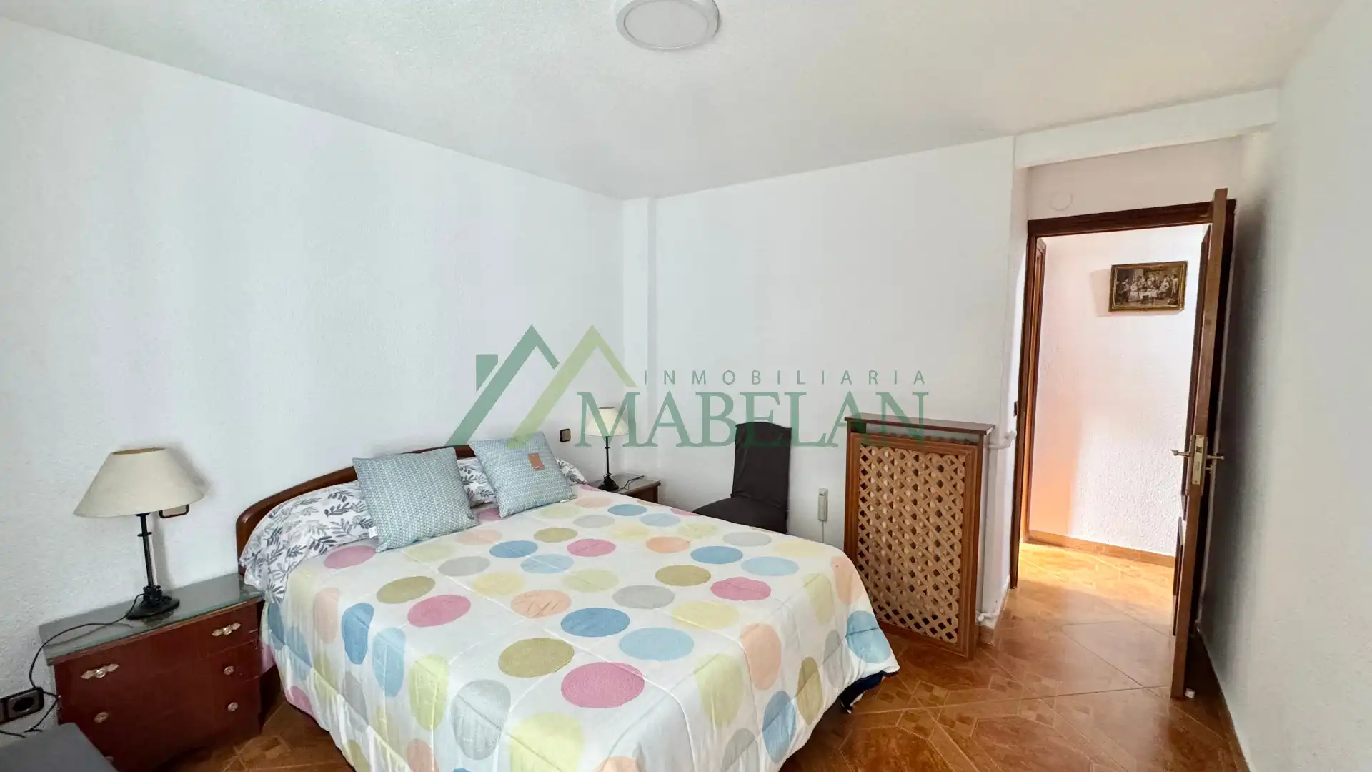 Schlafzimmer von Wohnung zur Miete in Madrid mit Heizung, Terrasse und Möbliert
