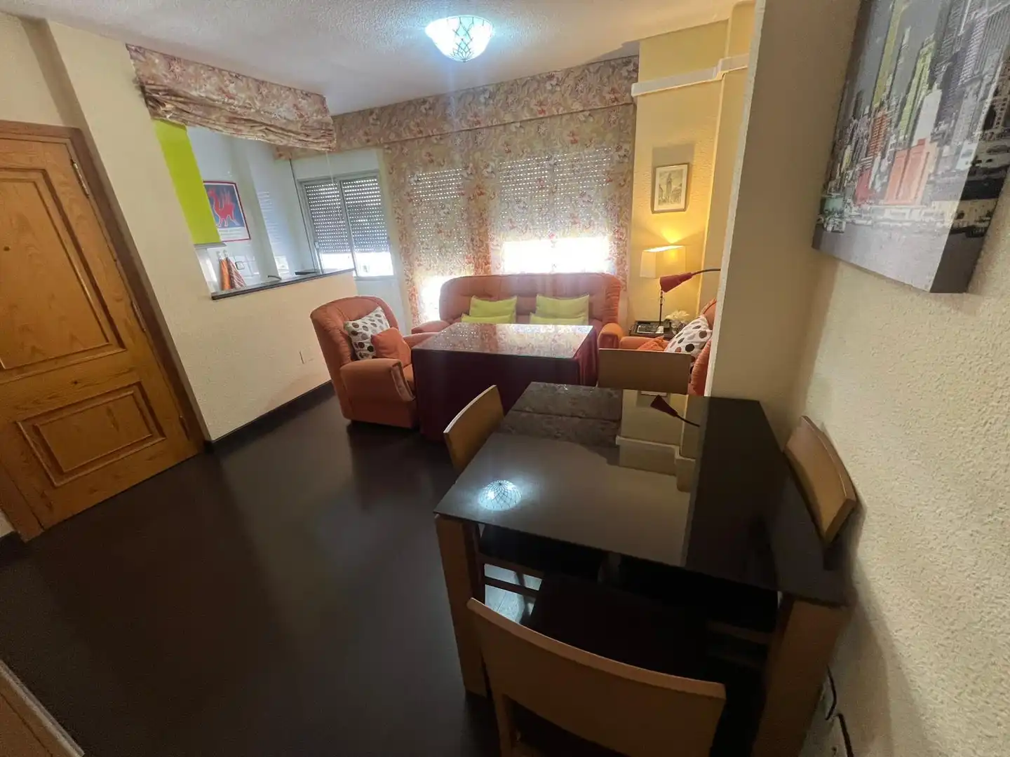 Wohnzimmer von Wohnungen zur Miete in Jaén mit Klimaanlage, Möbliert und Waschmaschine