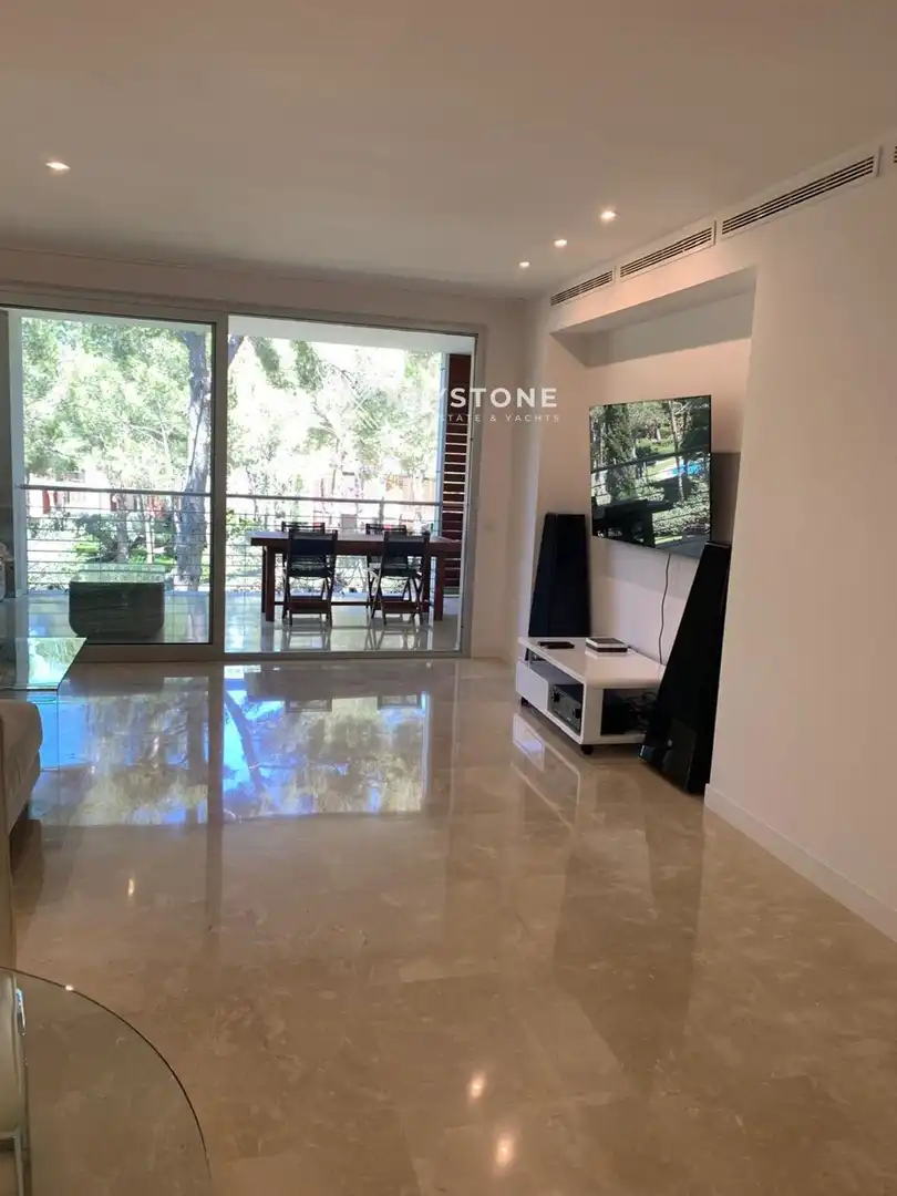 Wohnzimmer von Wohnung zur Miete in Calvià mit Klimaanlage, Heizung und Terrasse
