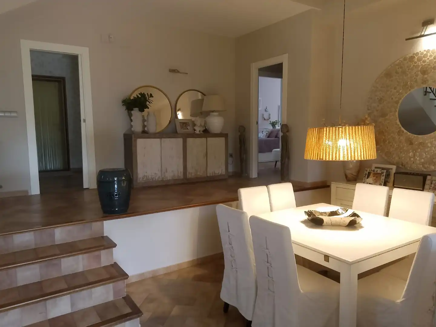 Menjador de Casa o xalet en venda en Tibi amb Aire condicionat, Jardí privat i Parquet