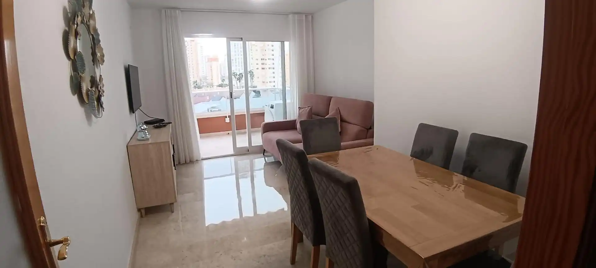 Sala de estar de Apartamento en venta en Benidorm con Aire acondicionado, Calefacción y Terraza