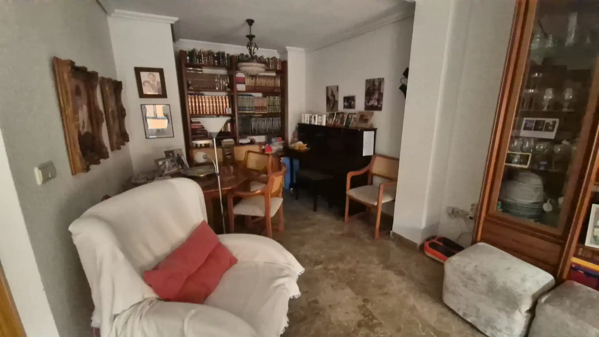 Sala de estar de Casa adosada en venta en Alcantarilla con Terraza, Trastero y Amueblado