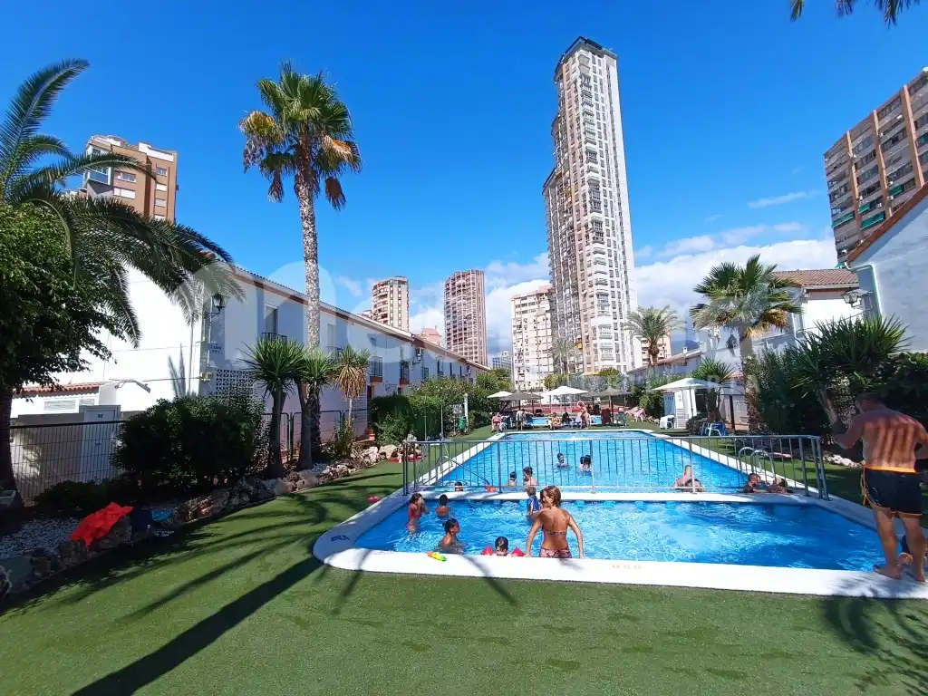 Swimming pool of Houses for rent in Benidorm  with Air Conditioner, Swimming Pool and Furnished